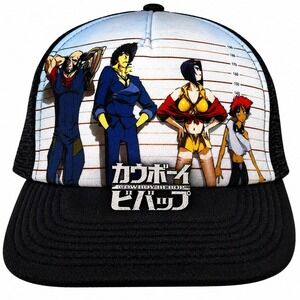 Cowboy Bebop Trucker Hat Snapback Anime Spike Faye Jet Ed Cap OSFA